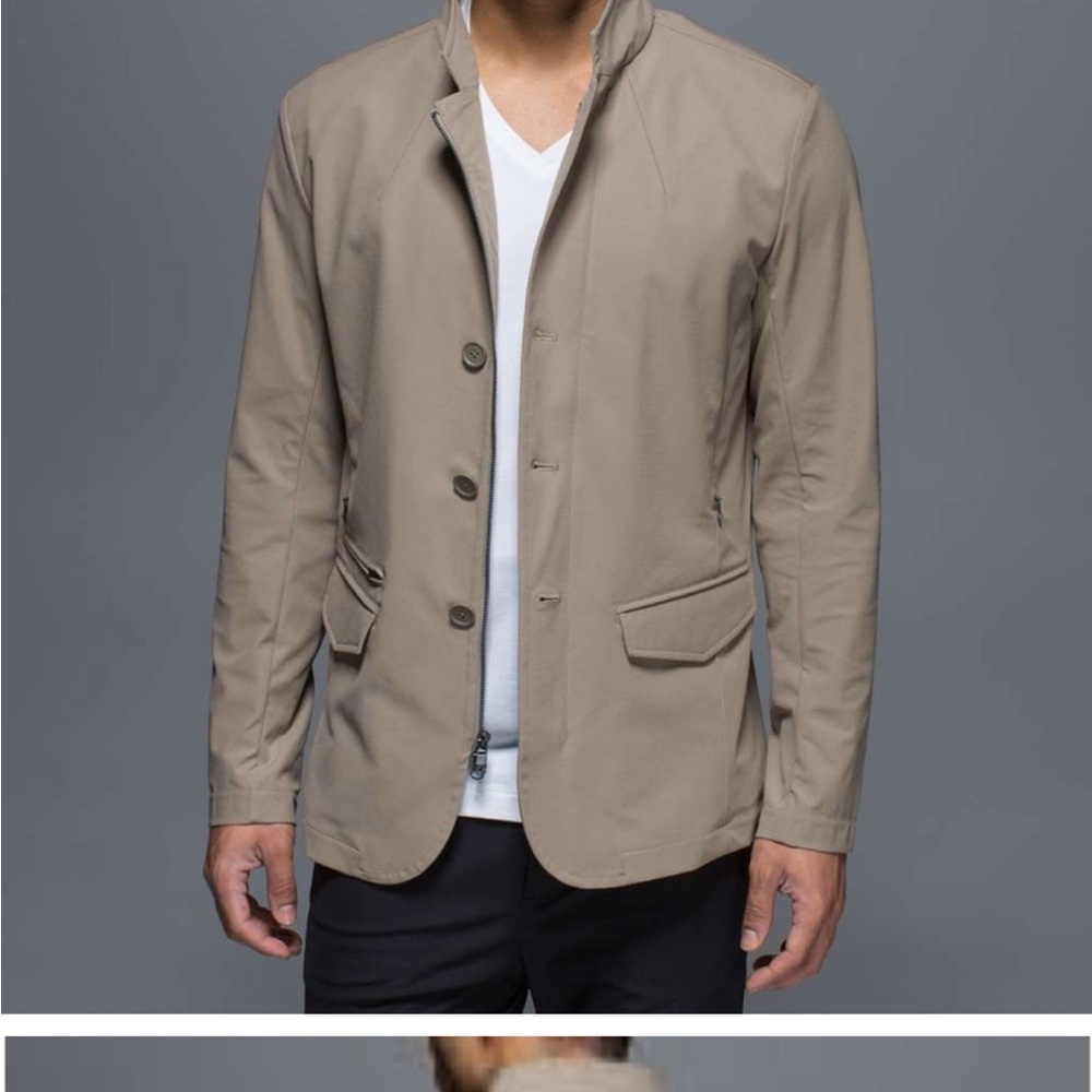 Rare Lululemon MWB Jacket in Soft Earth Tan Stretchy Work Most Wearable Blazer S